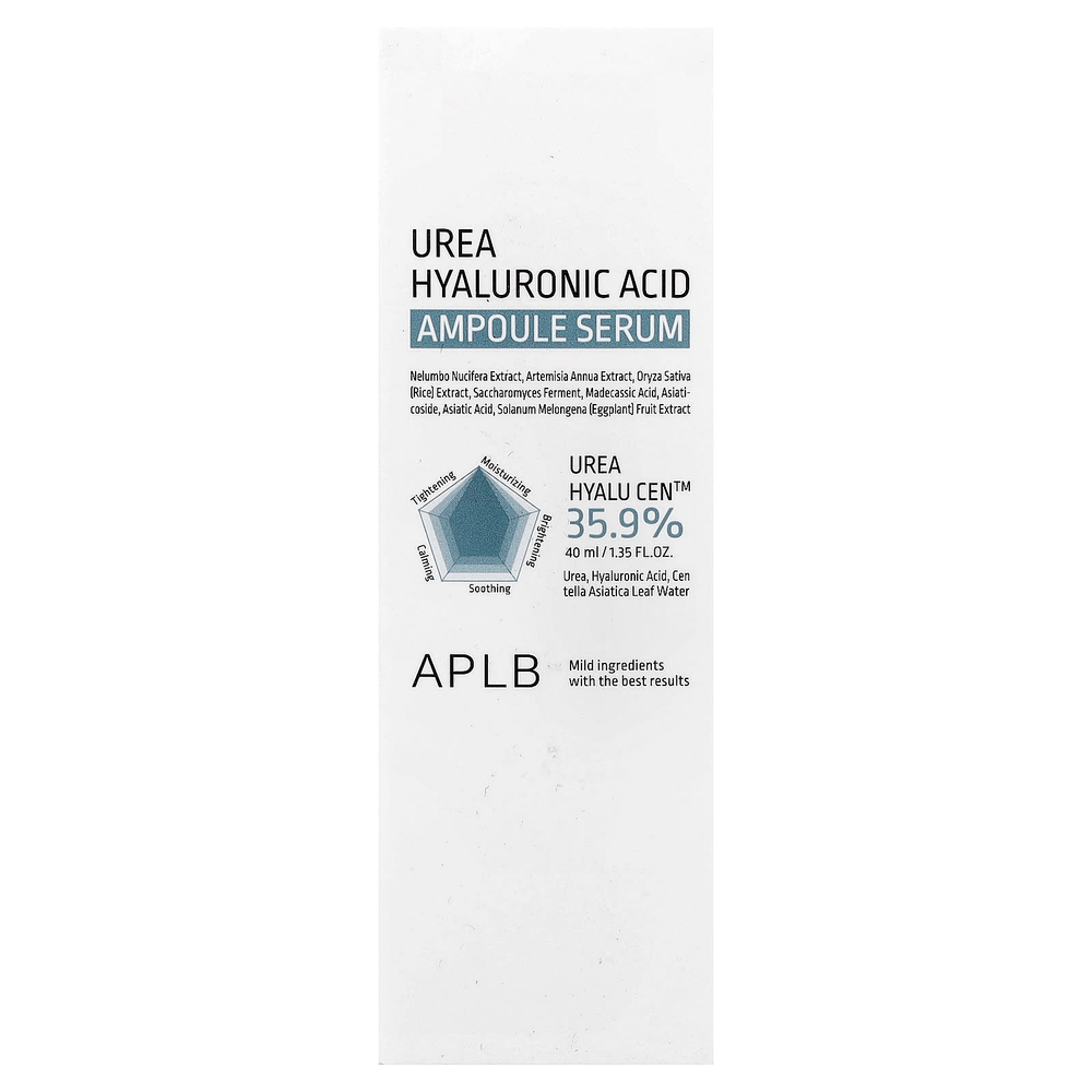 APLB, Ампульная сыворотка с мочевиной и гиалуроновой кислотой, 40 мл (1,35 жидк. Унции)