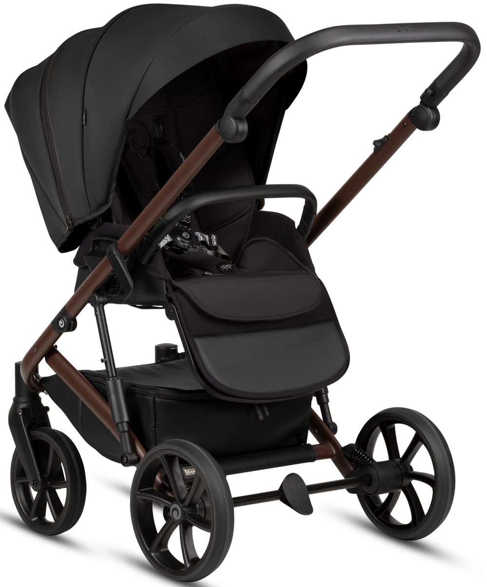 Детская коляска Tutis Viva 6 Plus Essential 3 в 1 с автокреслом Beno Black 1612070 Caviar