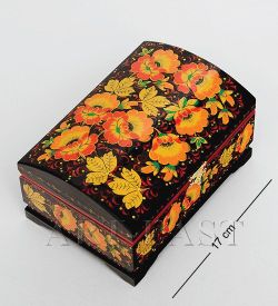 KH-06 Шкатулка 170х110 с хохломской росписью