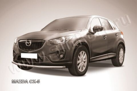 Защита переднего бампера (нержавейка) Mazda CX-5 (2011-2017) d57