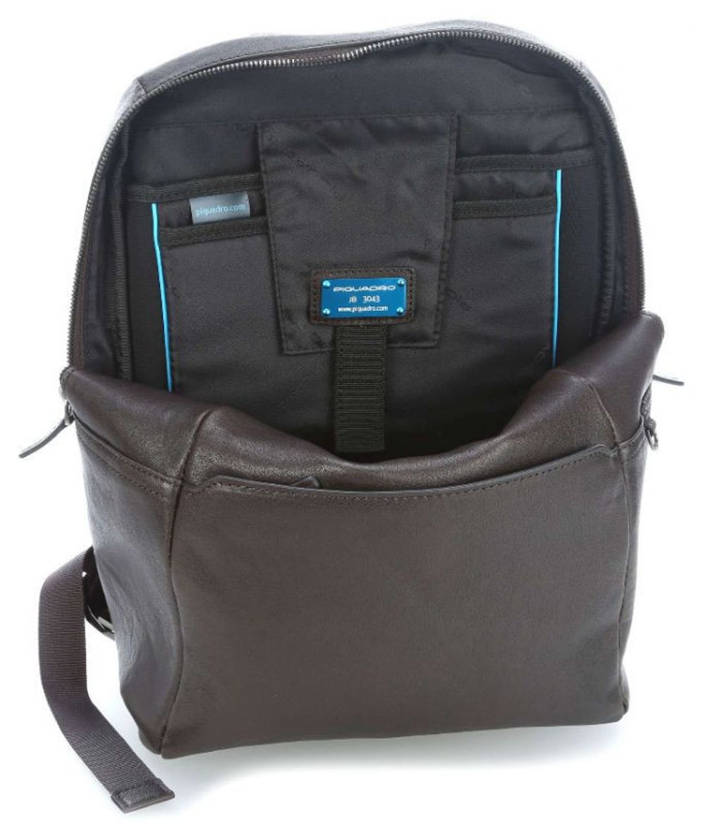 Рюкзак мужской Piquadro Black Square темно-коричневый кожа (CA4022B3/TM)