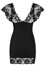 Черная сорочка с кружевом Imperia Chemise LXL (46-48) (Цвет: черный)