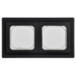 FLITE Рамка 2-местная IP55 Рпро-2-55-ФлЧ черный IEK
