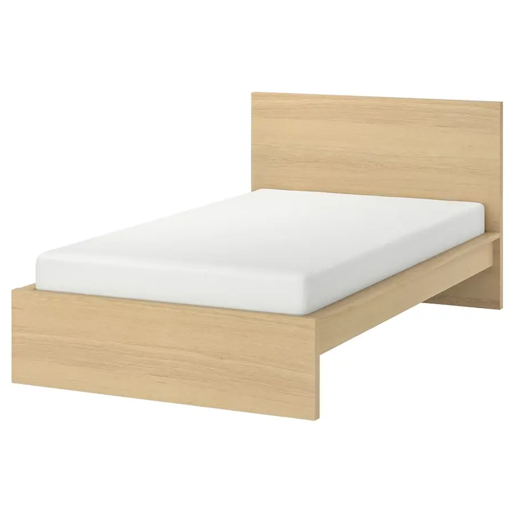 Каркас кровати - IKEA MALM, 200х120 см, под беленый дуб, МАЛЬМ ИКЕА