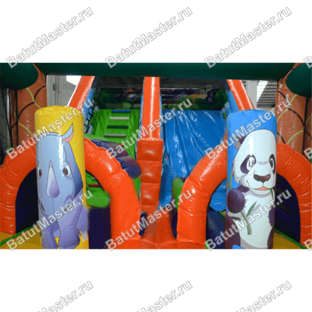 Коммерческий надувной батут "Мир сафари"