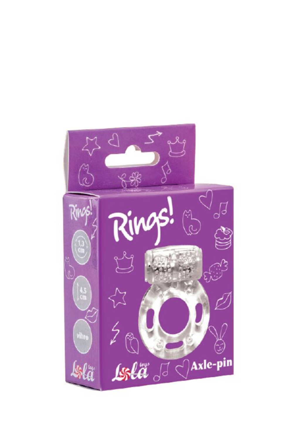 Эрекционные кольца Lola Games Axle-pin – набор 12 шт с вибрацией