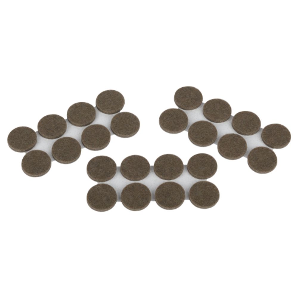 Накладки СИЛА SFELT-22D защитные фетровые самоклеящиеся круглые D22 мм 24 шт | Сила