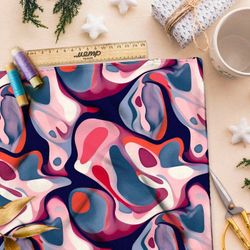 Ткань премиум атлас взрывной креатив