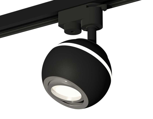 Комплект трекового светильника Ambrella light Track System XT1102022 SBK/PSL черный песок/серебро полированное (A2521, C1102, N7003)