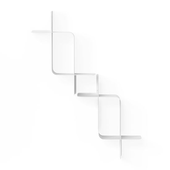 Набор металлических настенных полок montage, 2 шт., белый