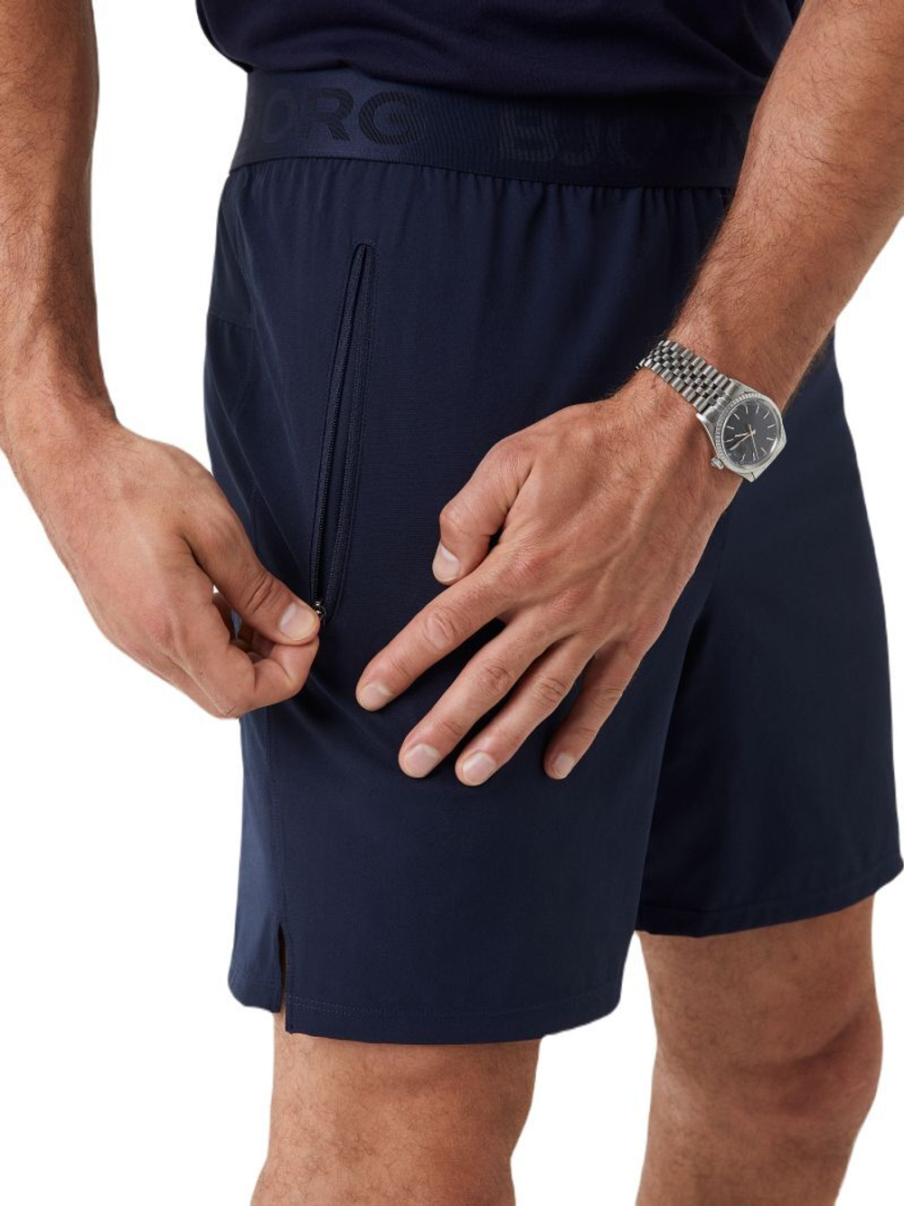 Мужские теннисные шорты Björn Borg Pocket Shorts - небесный