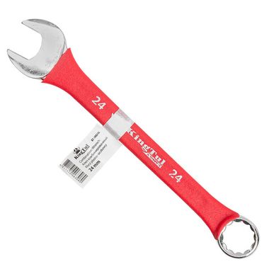Ключ комбинированный 24мм в прорезиненной оплетке KingTul kraft KT-30024k