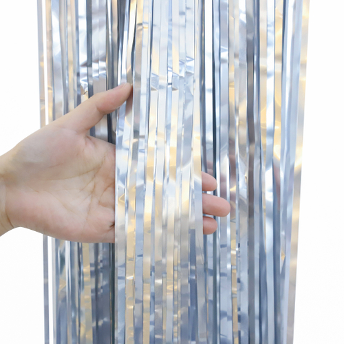 Занавес Дождик Серебро, Матовый металл 100*200 см ВВ