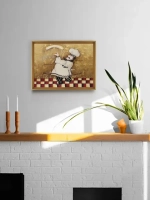 Картина настенная в багетной раме "Повар" 42*32 см