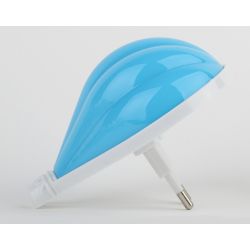 Ночник - светильник светодиодный ЭРА NN-607-LS-BU в розетку с датчиком освещенности синий | Ночники