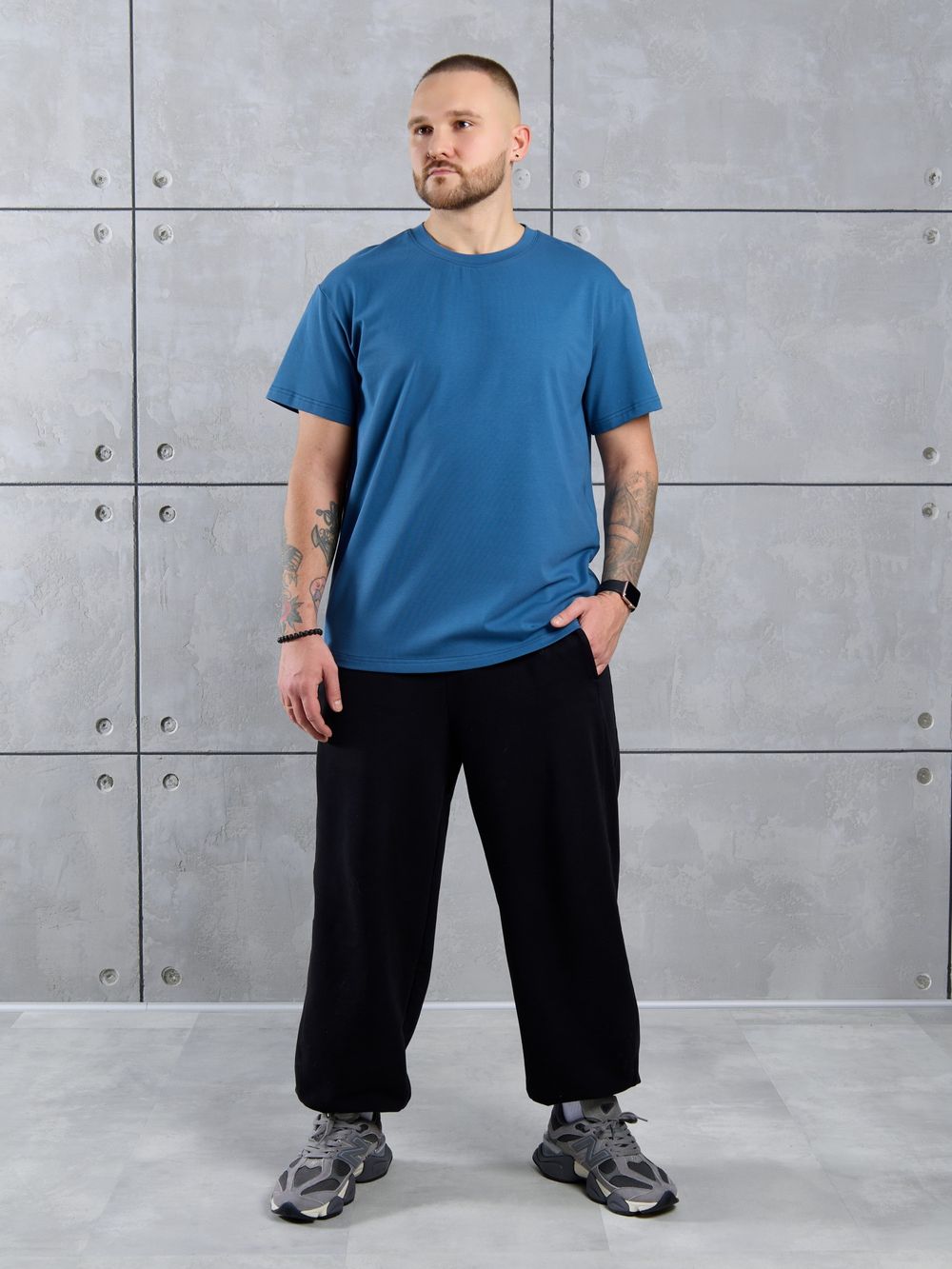 Фуфайка (футболка) мужская Арчи-1 Виотекс ИНДИГО