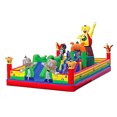 Коммерческий надувной батут "Озорные свинки"