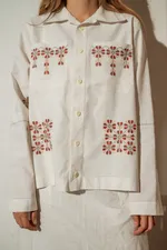 Рубашка Soeurs с Кокеткой белая