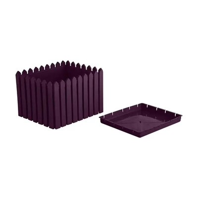 Кашпо Лардо квадратное лиловый 426х300мм