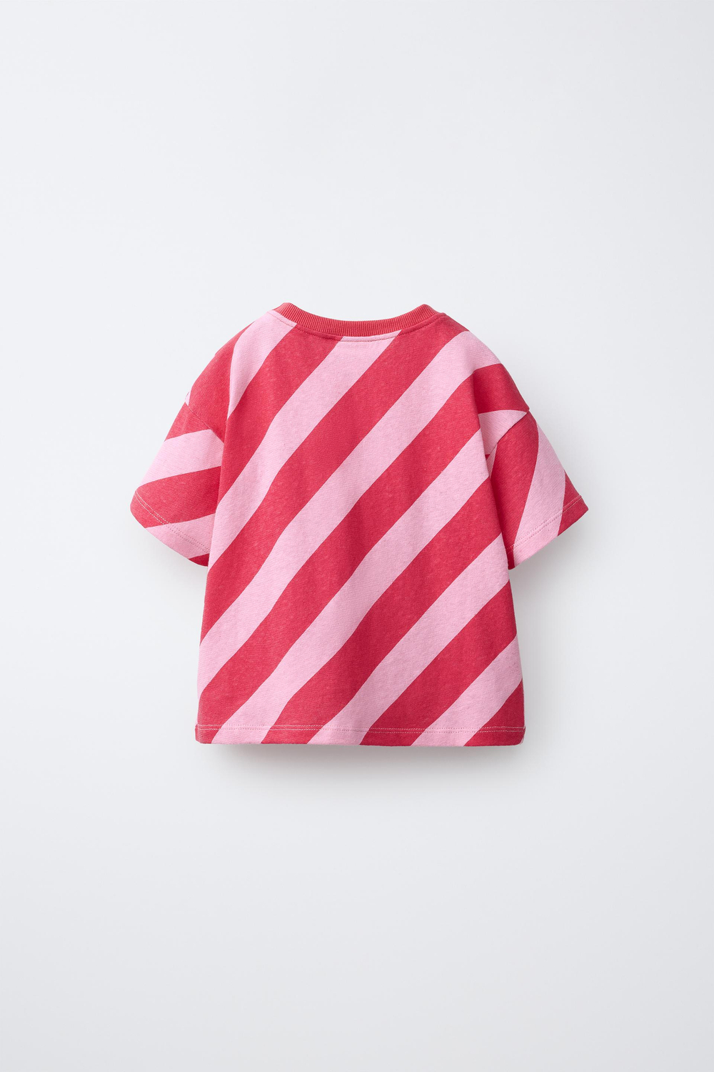 ZARA ФУТБОЛКА В ПОЛОСКУ, КРАСНЫЙ