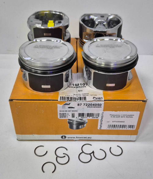 Поршни с кольцами +0.50 AXP, AFH NURAL