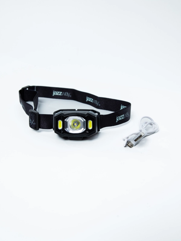 Фонарь налобн. JAZZway AccuH3-L5W-bk (черн.) красн.свеч.