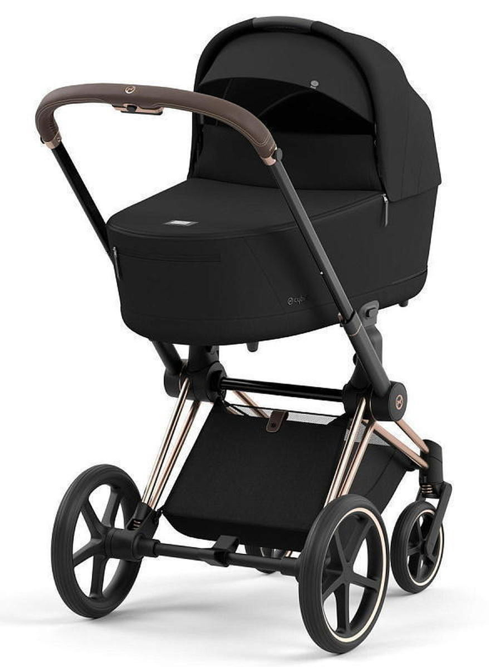 Коляска Cybex Priam IV Rosegold complete Cloud G Moon Black Plus Base G 3 в 1 Sepia Black