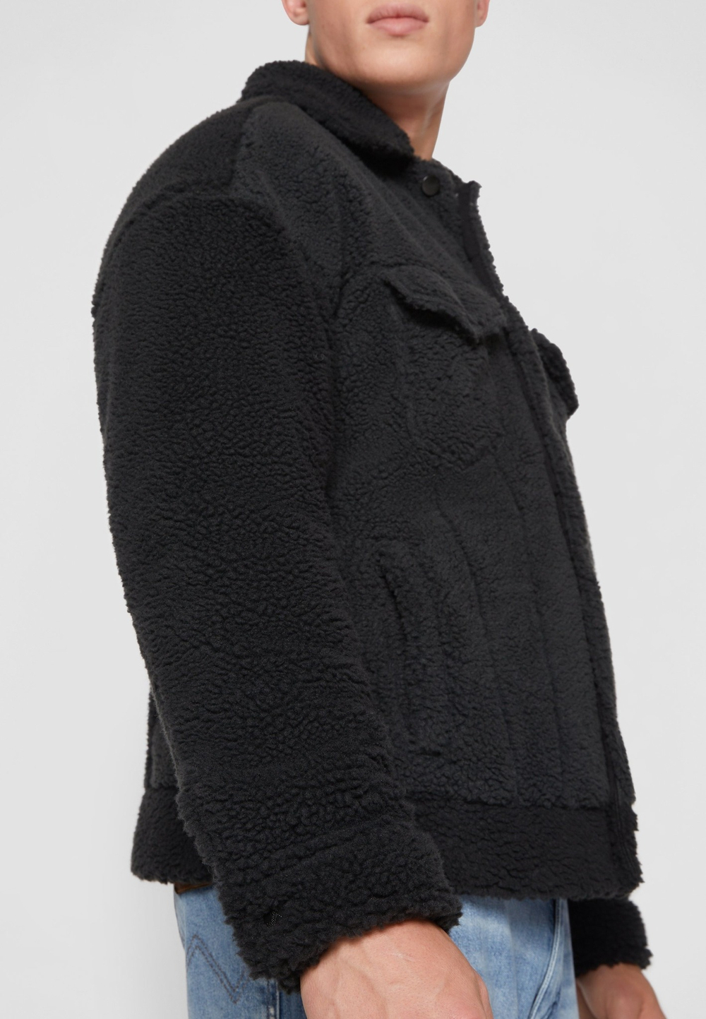 Куртка утепленная мужская WRANGLER SHERPA JACKET FADED BLACK