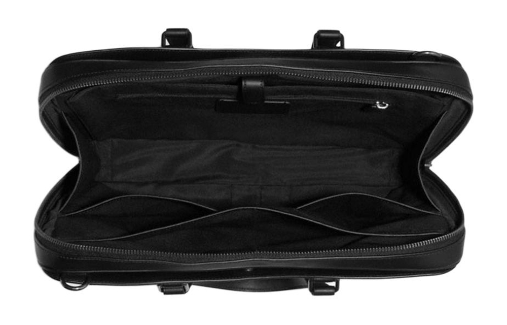 COACH Graham Cow Leather Laptop Bag, Crossbody Bag, Briefcase Large Men"s Black