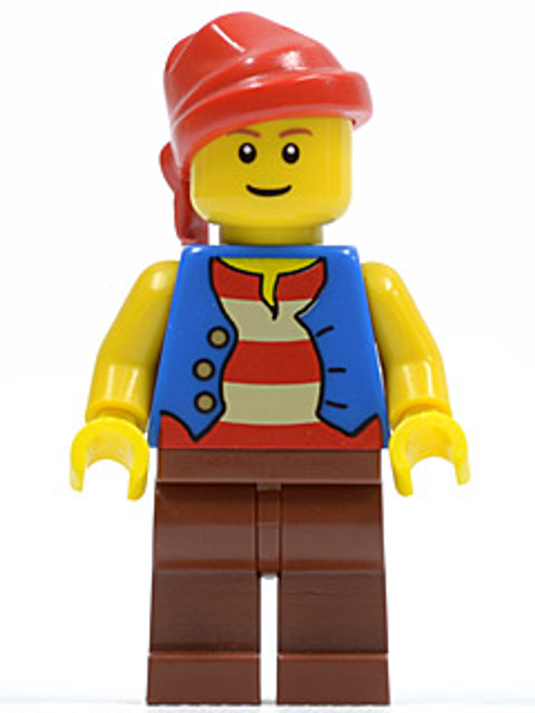Минифигурка LEGO Pi137 Пиратский синий жилет