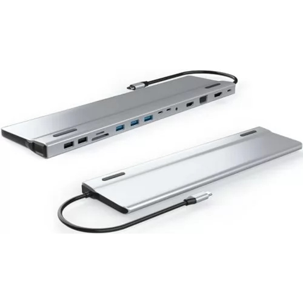 VCOM CU4703  Адаптер TypeC --&gt;3*USB3.0+2*USB2.0+VGA+RJ45+SD+TF+AUD+HDMI+DP+2*USB3.1 Data+PD[4895182217294]