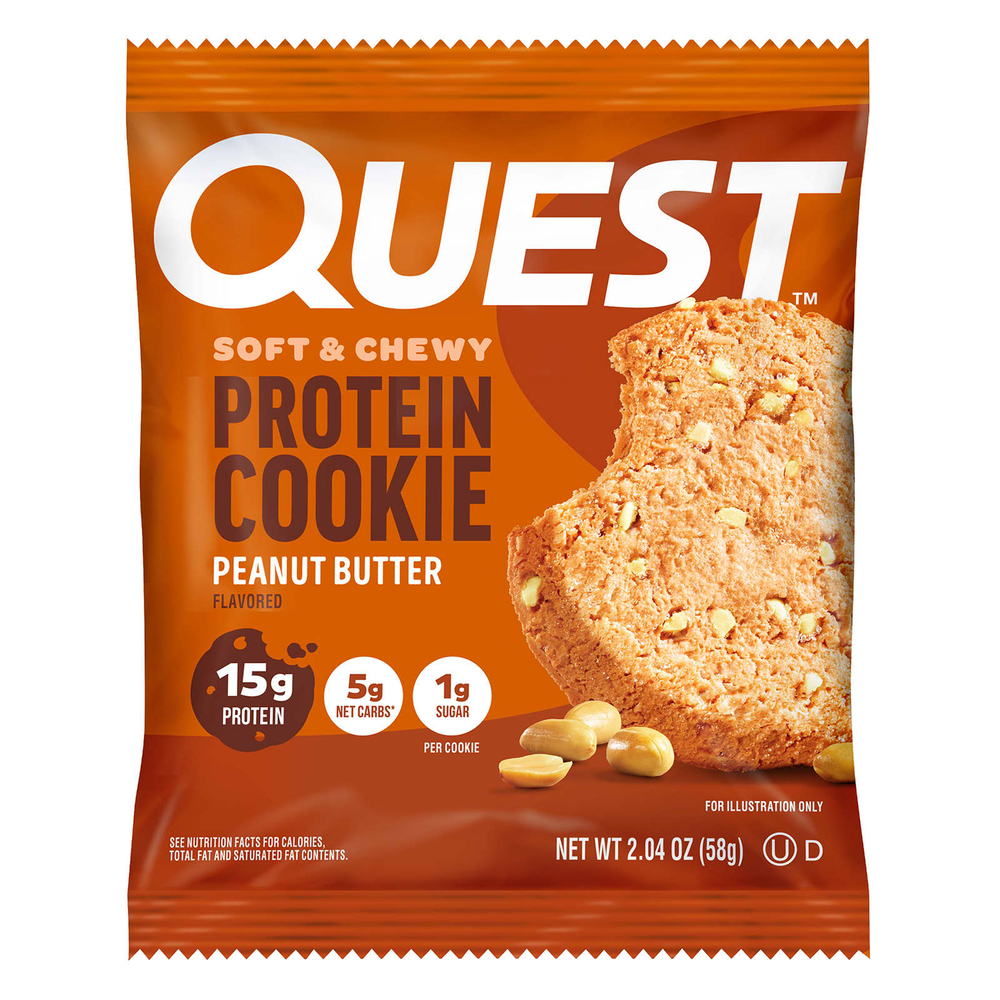 Quest Nutrition, Protein Cookie, арахисовая паста, 12 штук, 58 г (2,04 унции)