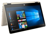 Ноутбук-трансформер HP Pavilion x360 Convertible 14-ba047ur (2GF88EA) 14"/Intel Pentium Gold 4415U/RAM 4GB/HDD 500GB/Intel HD Graphics/1920*1080/IPS/Windows 11/Подсветка кл-ры: нет/золотой. Состояние: B1