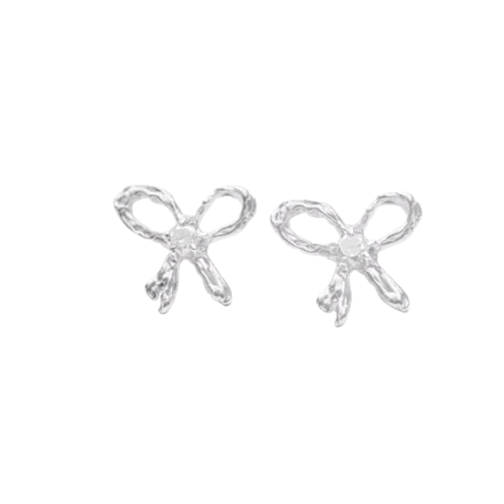 Серьги WHITE RIBBON EARRINGS