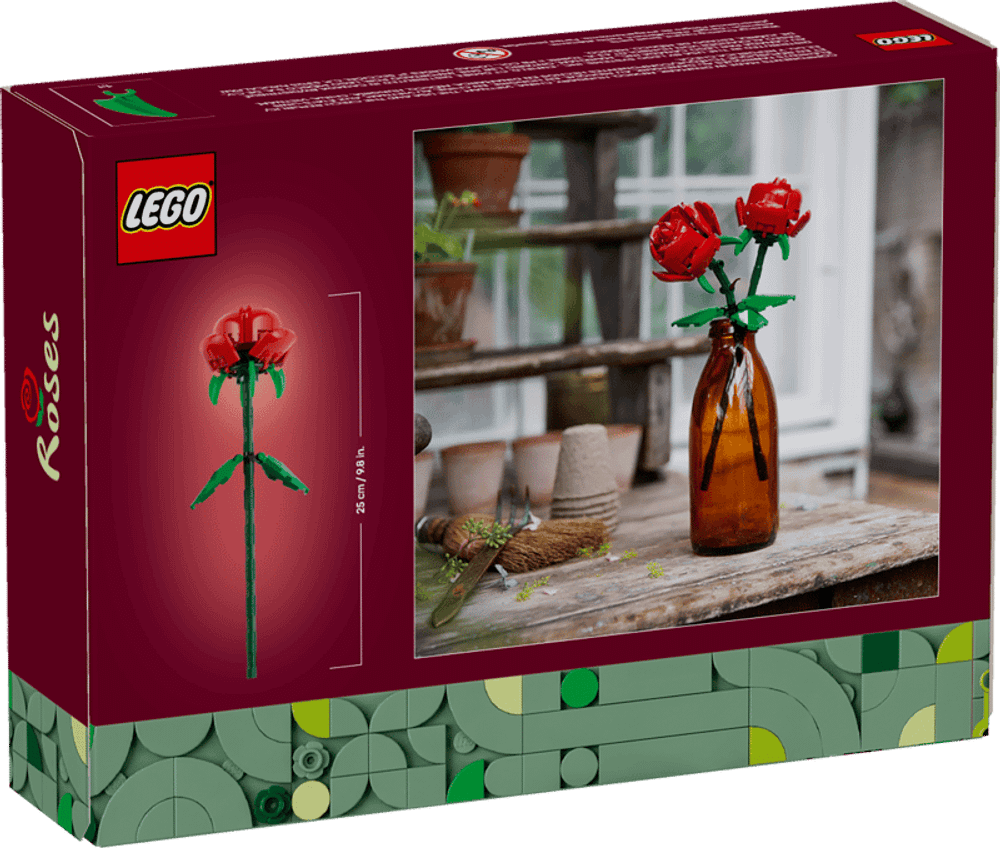Конструктор Лего Ботаник Создатель Розы | LEGO Botanical Creator Roses 40460 — 10 деталей (8+)