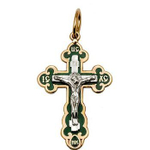 Крест с эмалью