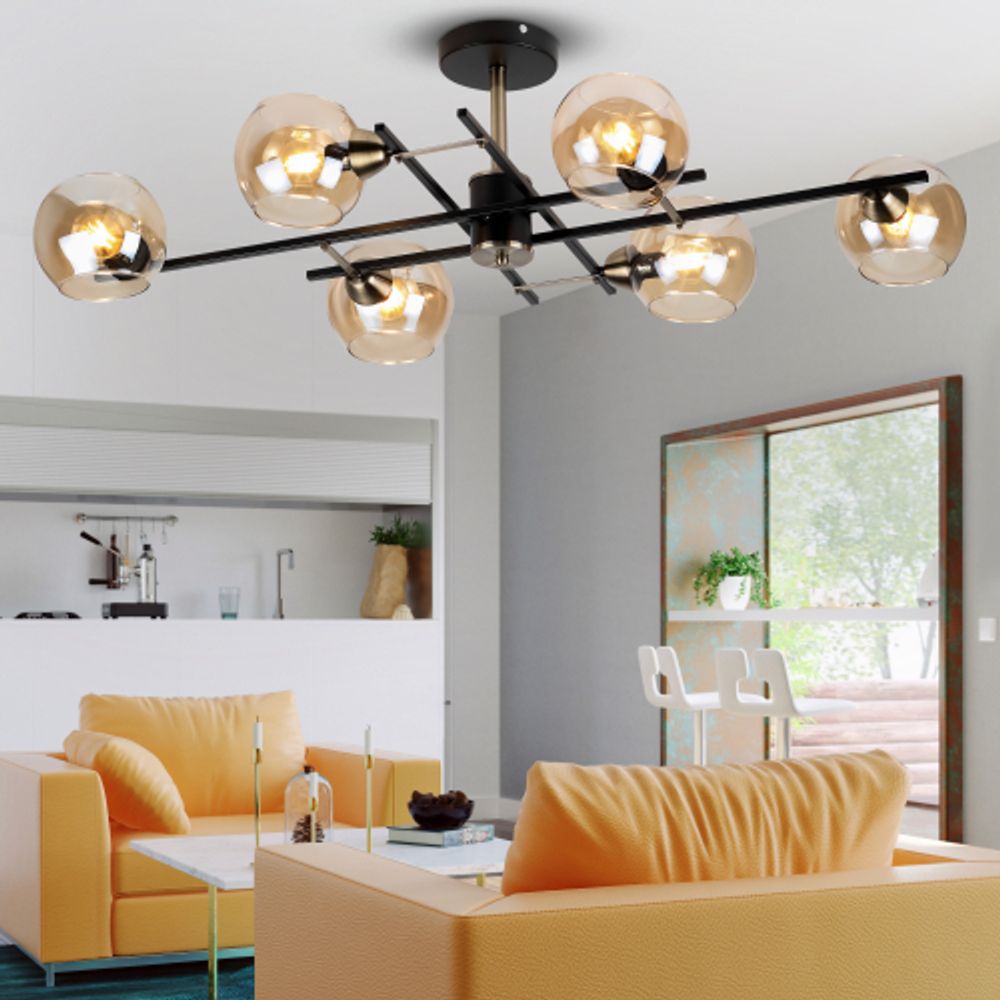 Люстра Rivoli Hannelore 3109-306 6 * Е14 40 Вт модерн