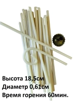 Восковые свечи белые №80 100 шт 18,5 см.