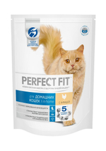 Сухой корм Perfect Fit In-Home для домашних кошек курица 2,5 кг