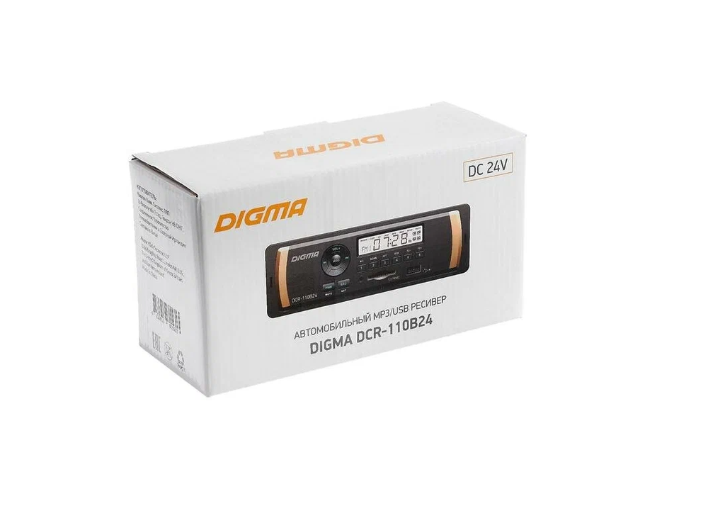 Автомагнитола Digma DCR-110B24 (24V)