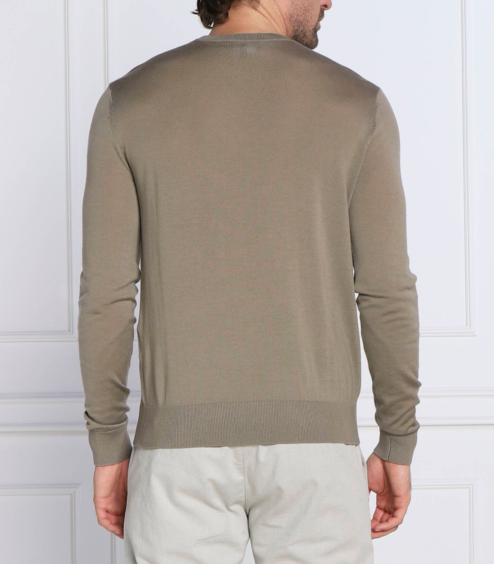 Хлопковый свитер Emporio Armani - песочный(6L1MXG 1MJVZ)
