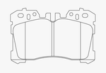 Колодки тормозные NIBK, PN1833, передние, для Lexus LS 2006+