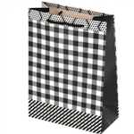 Пакет подарочный бумажный Alingar, (XL) 31х40х12 см, "Ромбы. Квадраты", ламинация, ассорти