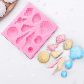 Молд силиконовый Ракушки 8х8 см