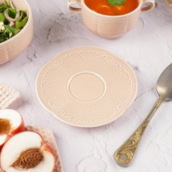 Бульонная пара 390 мл d 10,3 см h7 см Aristocrat Peach Tea Stackable Noble [1]