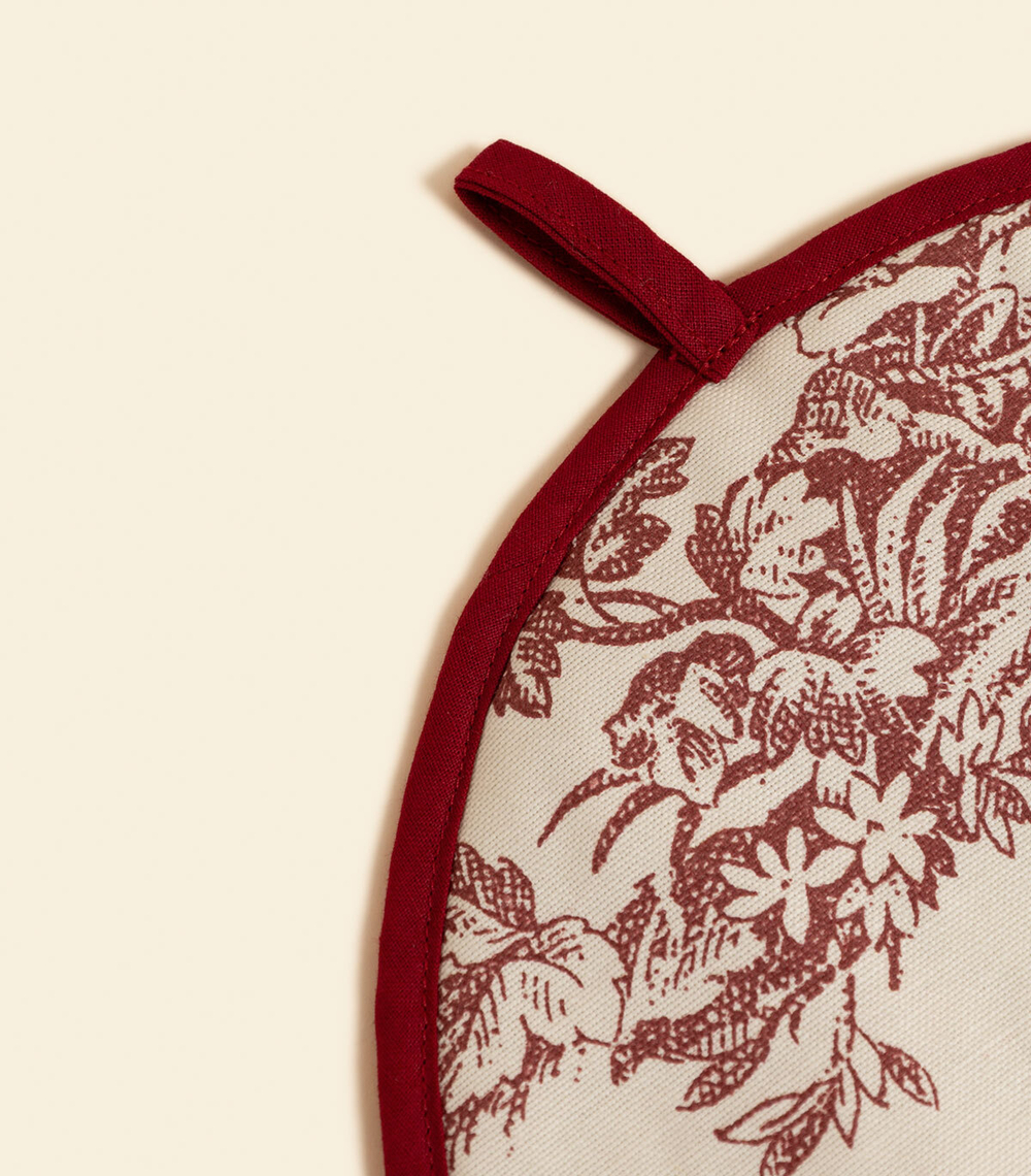 Прихватка – Круглая, красная | Сельская жизнь