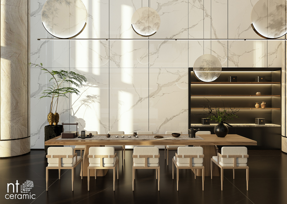 NT CERAMIC. Керамогранит Bianco Carrara 120*240
