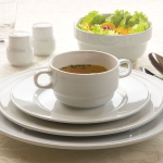 Тарелка «Акапулько» мелкая;фарфор;D=21см;белый (Цвет: белый)