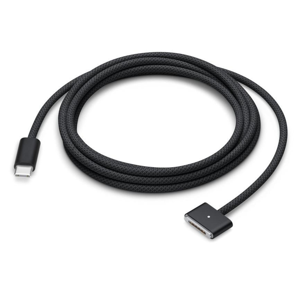 Кабель с оплёткой Apple USB-C — MagSafe 3 (2 м), Чёрный космос