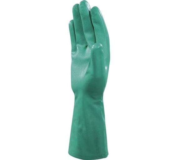 Перчатки химическистойкие нитрильные с хлопковым напылением NITREX VE801 Delta Plus VE801VE07